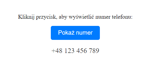 pokaż numer telefonu